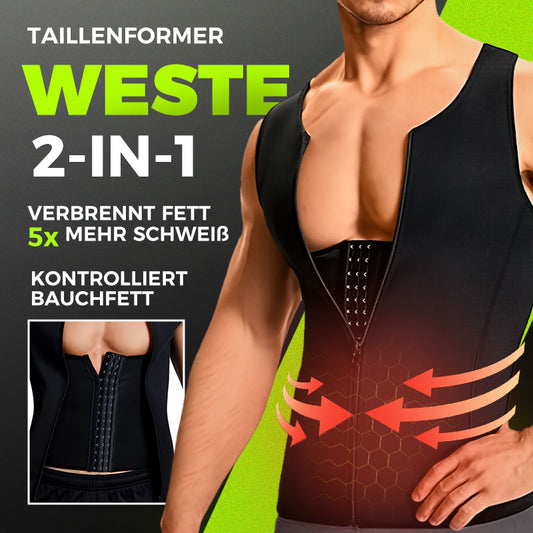 ⚡2025 Heißer Verkauf 50% OFF 🔥Herren Reißverschluss Taille Trainer Trimmer Weste