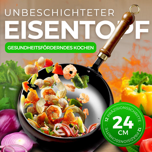 🔥Hot Sale 60% Rabatt🔥Kunsthandwerkliche, nicht emaillierte Gusseisen-Kasserolle