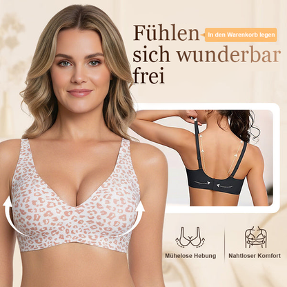 🔥Neujahrsverkauf 50% Rabatt💕Damen Komfortabler Bügelloser Nahtloser Tiefer V-Ausschnitt BH 2