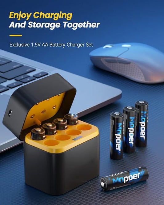 📢✨HOT SALE 50% Rabatt🔋Lithium-Ionen-Batterie mit integriertem Ladegerät💡Überladungsschutz