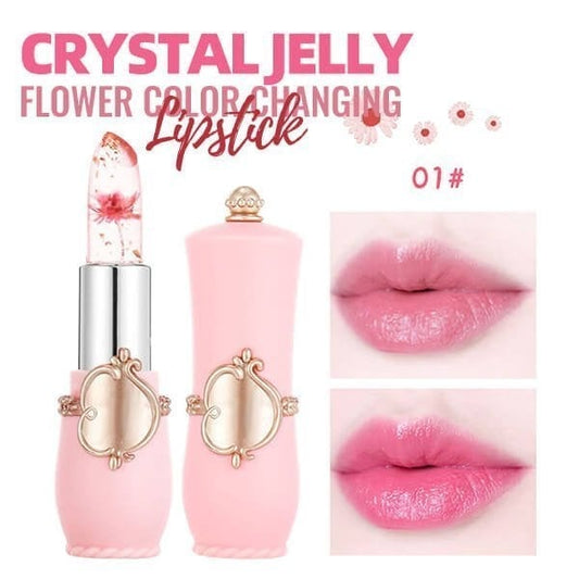 🎉Weihnachten Hot Sale 50% Rabatt💥Gelee-Farbwechselnde Lippenstifte mit getrockneten Blumen