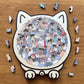 🎅Weihnachtsangebot 50 % Rabatt🐱135-teiliges Holzpuzzle in Morandi-Farben in Katzenform🎁
