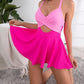 🩱 Damen-Badeanzug mit Cut-out und Rock