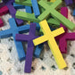 💜✝️Das beste Geschenk zum Aufmuntern und Segnen – Gebetsdecke mit Kreuz im Inneren
