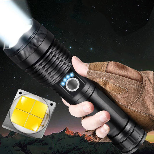 LED Rechargeable Tactical Laser Flashlight 90000 High Lumens