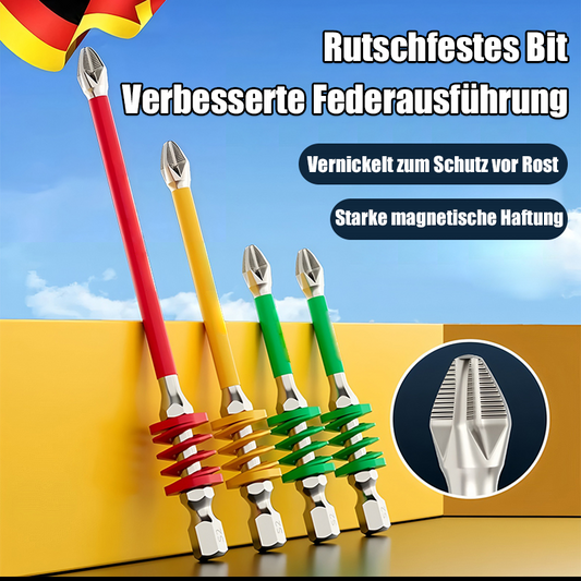 Magnetischer Anti-Rutsch-Kreuzschlitz-Bit mit Feder