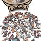 🎅Weihnachtsangebot 50 % Rabatt🐱135-teiliges Holzpuzzle in Morandi-Farben in Katzenform🎁