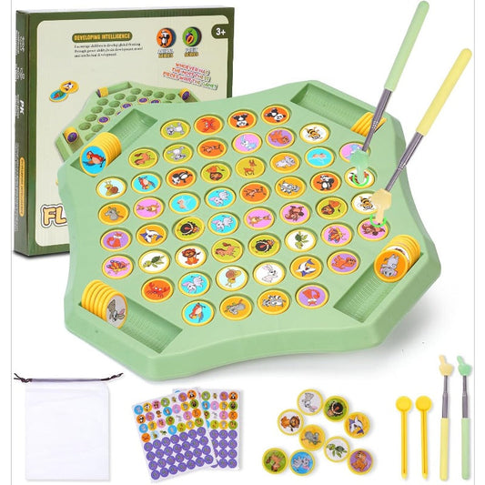 🔥Letzter Tag des Ausverkaufs 50 % Rabatt🔥Tiere & Früchte Flip-Brettspiel