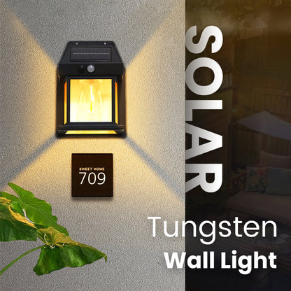 ⏳ Motion Sensor Solar Tungsten Wall Light