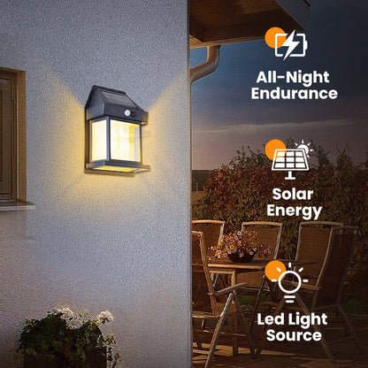 ⏳ Motion Sensor Solar Tungsten Wall Light