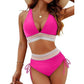 👙Hoch taillierte Bikini-Sets mit Bauchkontrolle und Farbblockdesign