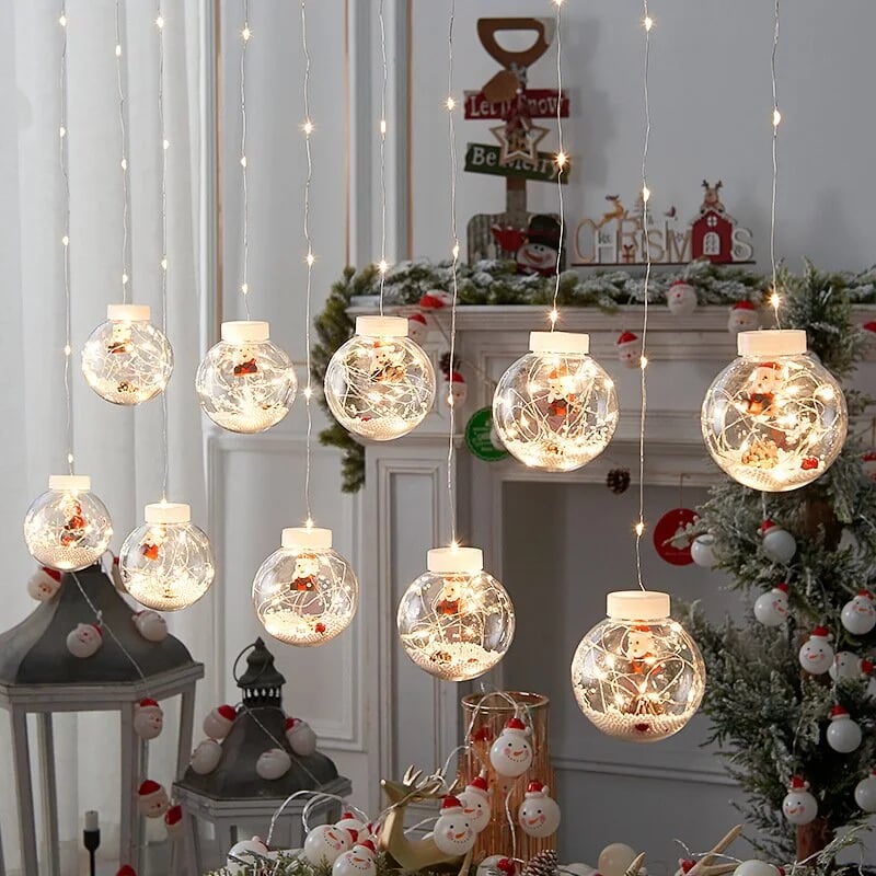 🎄🎄Christmas LED Wishing Ball Lights💡String Decoration🌟🎊