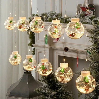 🎄🎄Christmas LED Wishing Ball Lights💡String Decoration🌟🎊