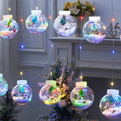 🎄🎄Christmas LED Wishing Ball Lights💡String Decoration🌟🎊