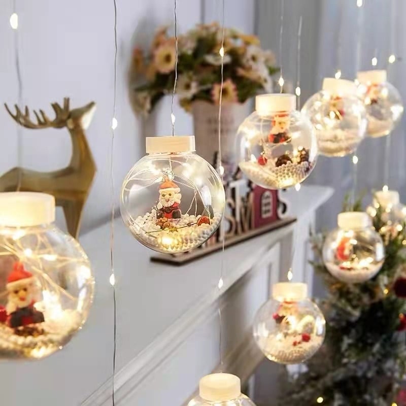 🎄🎄Christmas LED Wishing Ball Lights💡String Decoration🌟🎊