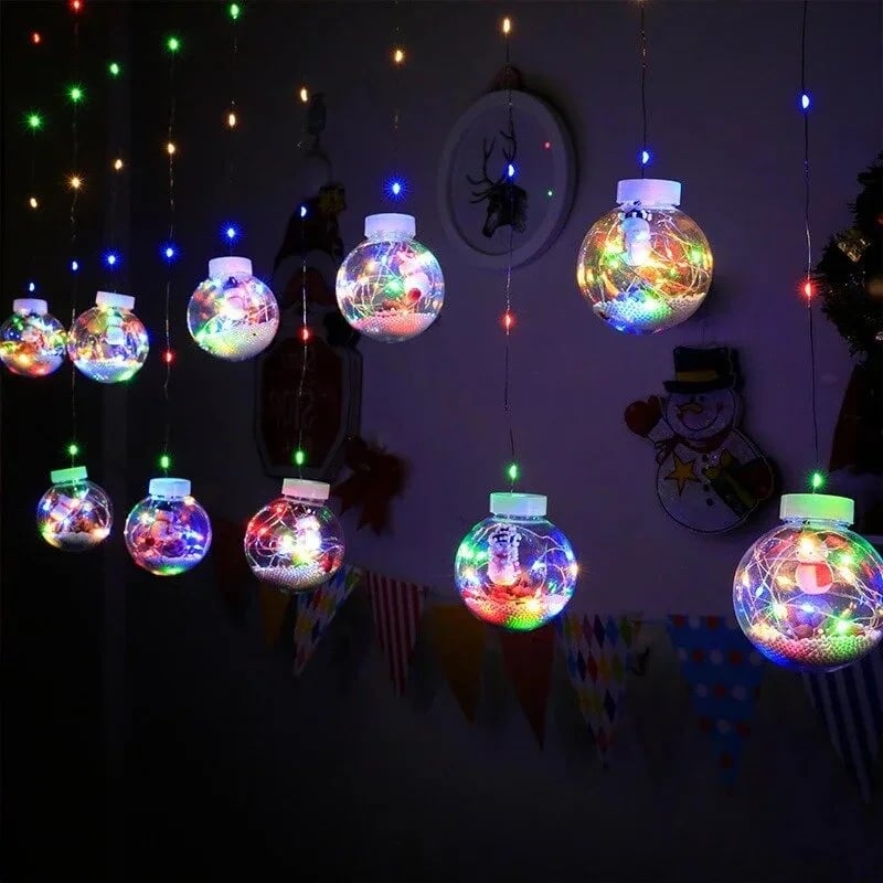 🎄🎄Christmas LED Wishing Ball Lights💡String Decoration🌟🎊