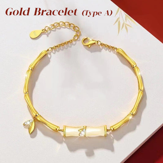 Hetian Jade-Bambus-Armband