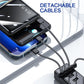 🚀 Spiegel Design, modisch und cool 🔋 Neue 20000 mAh große Kapazität Powerbank mit integriertem Kabel