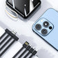 🚀 Spiegel Design, modisch und cool 🔋 Neue 20000 mAh große Kapazität Powerbank mit integriertem Kabel