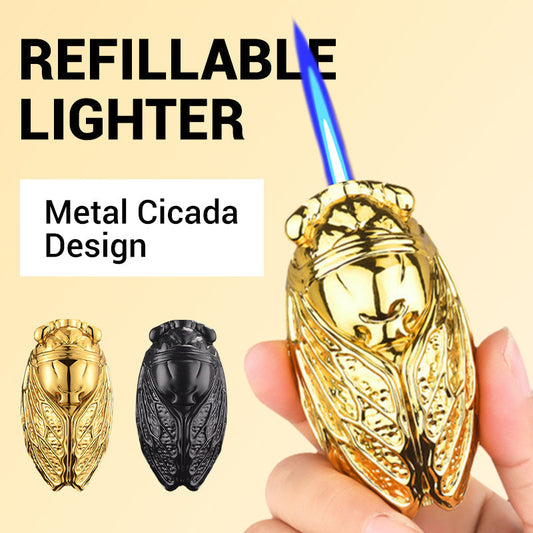 Metall -Zikadendesign nachfüllbarer leichter