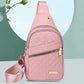 Leichte Metall-Brusttasche mit Reißverschluss und Kabeldurchführung – Exquisites Geschenk