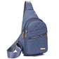 Leichte Metall-Brusttasche mit Reißverschluss und Kabeldurchführung – Exquisites Geschenk