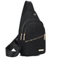 Leichte Metall-Brusttasche mit Reißverschluss und Kabeldurchführung – Exquisites Geschenk