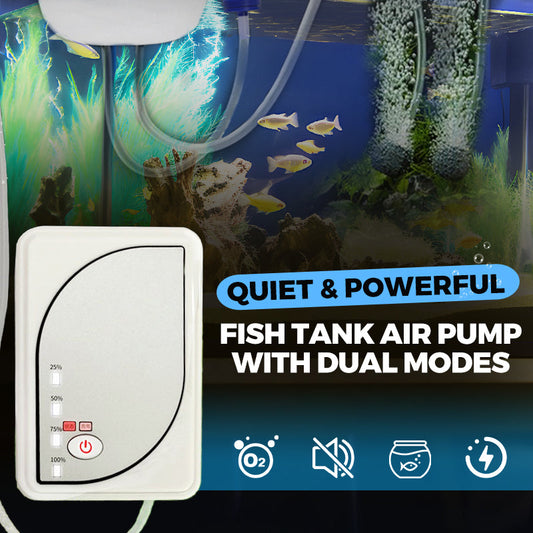 🐠 Für begrenzte Zeit zum halben Preis - Leise, leistungsstarke Aquarium-Luftpumpe mit Dual-Modus