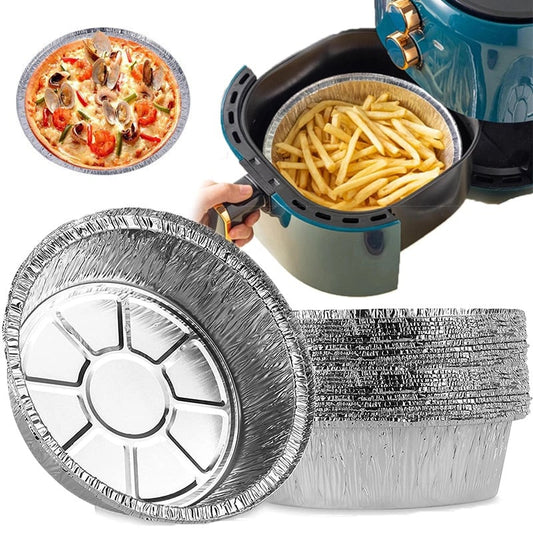 (🎁Neujahrs-Schönheitsverkauf 2025🎁SPAREN SIE 48 %)50-teiliges Set wiederverwendbarer Airfryer-Einlagen aus Aluminiumfolie – KAUFEN SIE 2 UND ERHALTEN SIE ZUSÄTZLICH 10 % RABATT