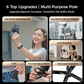 🏆50% Rabatt für eine begrenzte Zeit✨4-in-1 Multifunktions-Selfie-Stick mit 360°-Drehung und Magnet