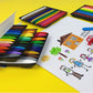 36-Farben-Dreieck-Wachsmalstift-Set – ungiftig, abwaschbar
