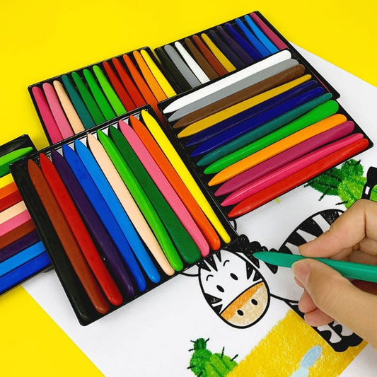36-Farben-Dreieck-Wachsmalstift-Set – ungiftig, abwaschbar