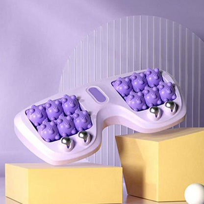 🎁 Mehr kaufen, mehr sparen! 💜🦶 Tragbare Doppelfußmassagewalze – Entspannung jederzeit und überall