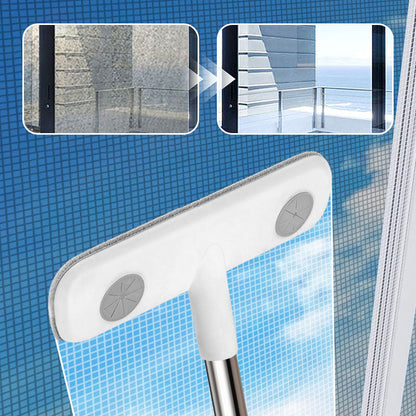 Reinigungsbürste mit Teleskopstange für Fenstergitter