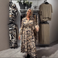 💥2025 Neues Design✨ Halbpreisverkauf💃Anmutiges Langarmkleid mit Blumenmuster