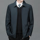 Winddichte Herrenjacke mit Revers und Reißverschluss