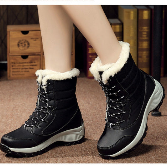 Warme, verdickte, wasserdichte, rutschfeste Schneestiefel
