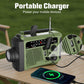 Solar-Handkurbel-Notfallradio mit LED-Taschenlampe