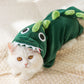 Warmer Plüsch-Pet-Dinosaurier-Kapuzenanzug