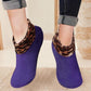 Indoor-Socken mit gepolstertem, rutschfestem Griff und Thermofunktion