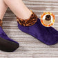 Indoor-Socken mit gepolstertem, rutschfestem Griff und Thermofunktion