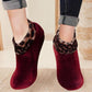 Indoor-Socken mit gepolstertem, rutschfestem Griff und Thermofunktion