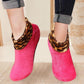 Indoor-Socken mit gepolstertem, rutschfestem Griff und Thermofunktion