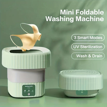 Portable, foldable washing machine