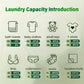 Portable, foldable washing machine
