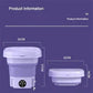 Portable, foldable washing machine