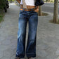 🎉Heißer Verkauf 50% RABATT👖 Damen Retro Flare Jeans – Vintage Wash, Stretch Denim & Hoher Bund für Perfekten Komfort ✨