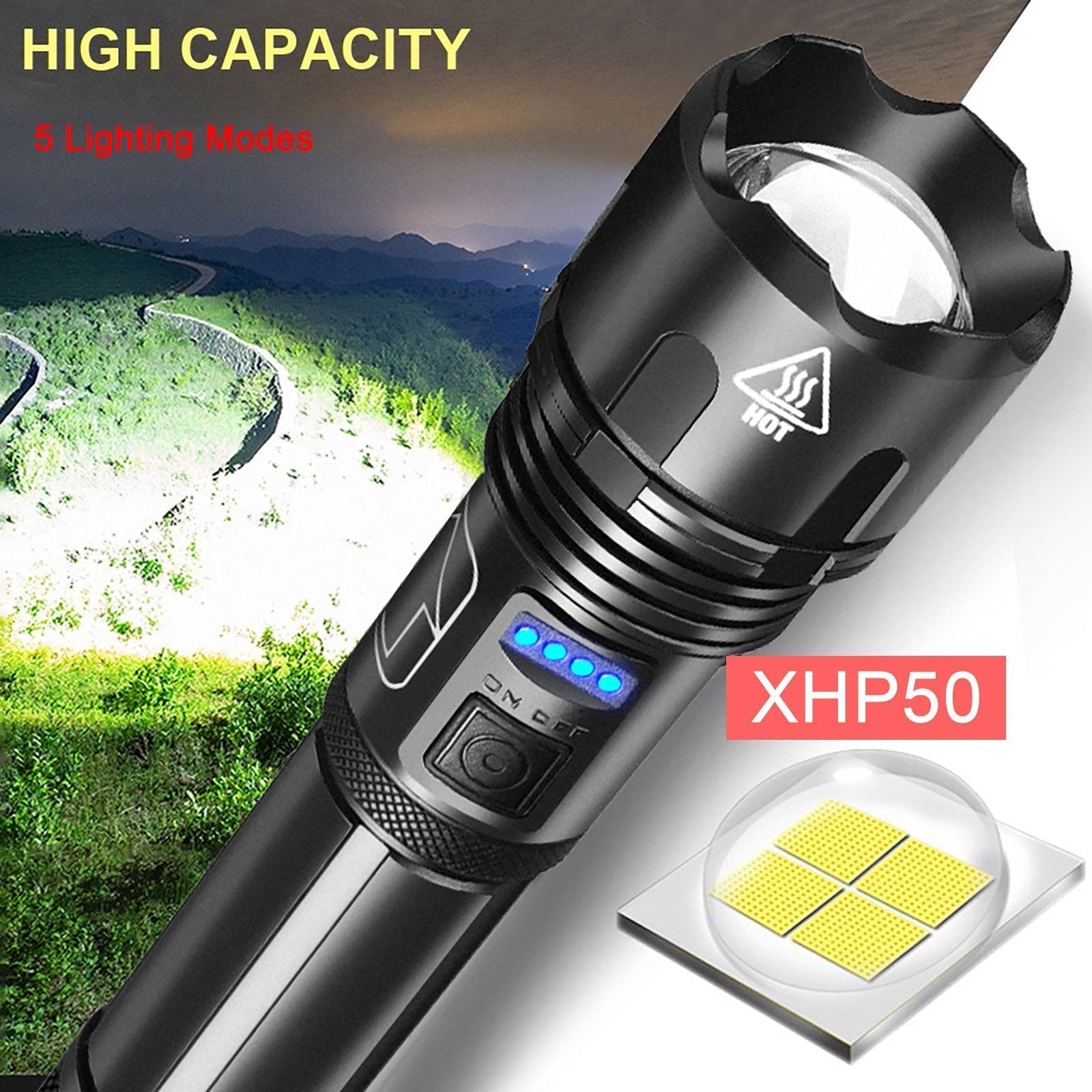 Strong Light Rechargeable Zoom Super Bright Laser Cannon Outdoor